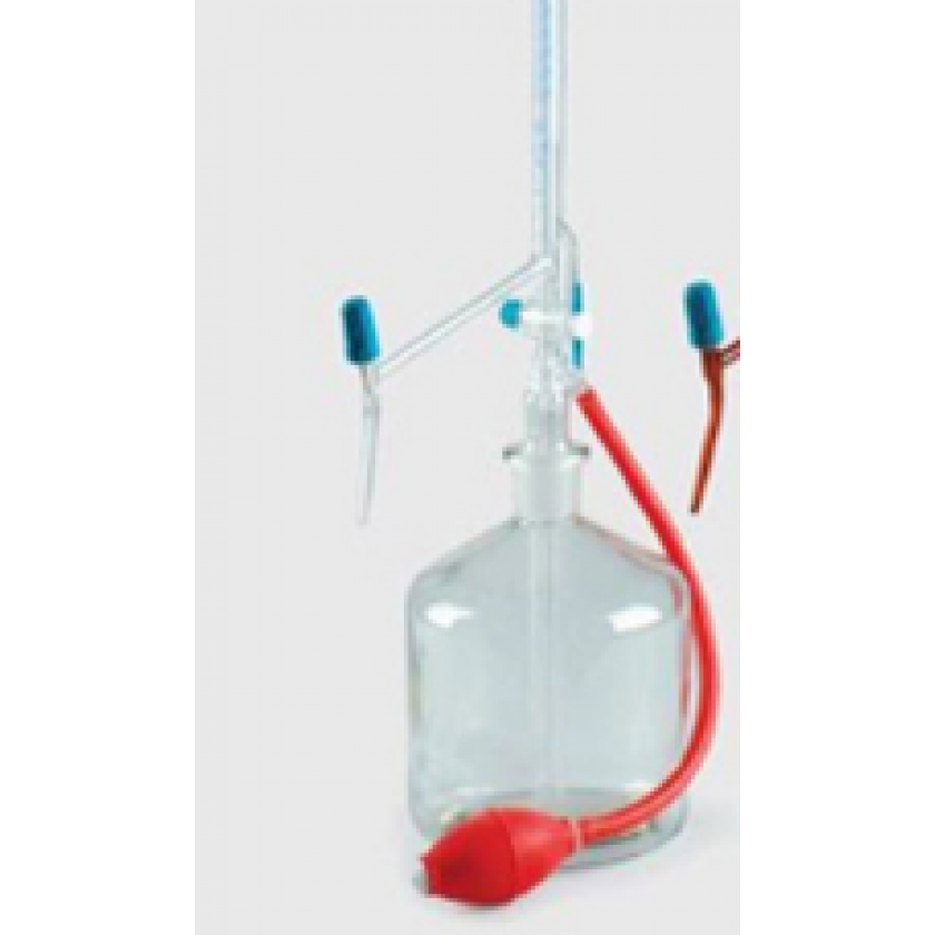 Burette tự động trắng chai 2L+quả bóp